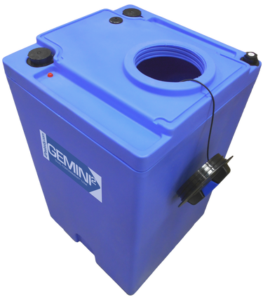 70 Gal Gemini² Dual Containment® Tank - LPE SD 1.5 - Blue